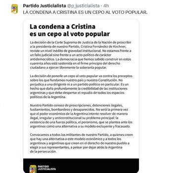 En estado de shock por la condena a Cristina Kirchner, el peronismo se reordena y debate una hoja de ruta - Image 2