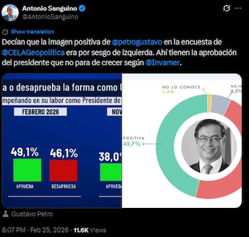 Antonio Sanguino resaltó el aumento