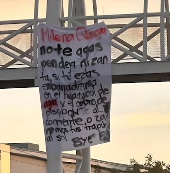 Narcomanta alcaldesa de La Paz