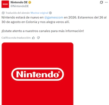 Nintendo - Gamescom - tecnología - 19 de mayo