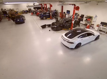 Una instalación de Tesla vista