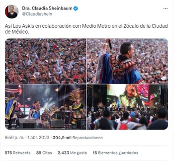 Claudi Sheinbaum compartió imágenes de