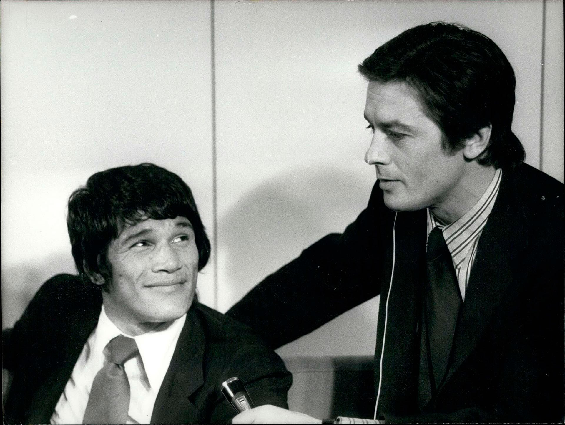 El francés junto a Carlos Monzón (Keystone Pictures USA/ZUMAPRESS)