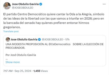 El exsenador cuestionó que su