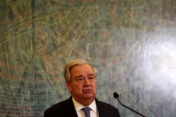 Guterres dijo que la ONU