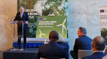 La presentación de la iniciativa global de Bonos Verdes reunió a representantes de la Unión Europea, países socios e instituciones financieras internacionales en Nueva York. (Foto: Cortesía)