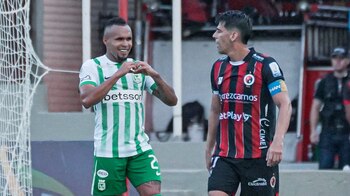 Andrés Sarmiento celebrando el tercer