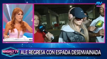 Magaly Medina analiza crisis de Alejandra Baigorria y Said Palao tras imágenes. Captura: Magaly TV La Firme.