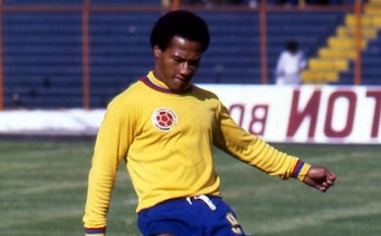 Willington Ortiz marcó el tanto para la victoria de Colombia contra Uruguay en Montevideo, en 1973 - crédito Colprensa