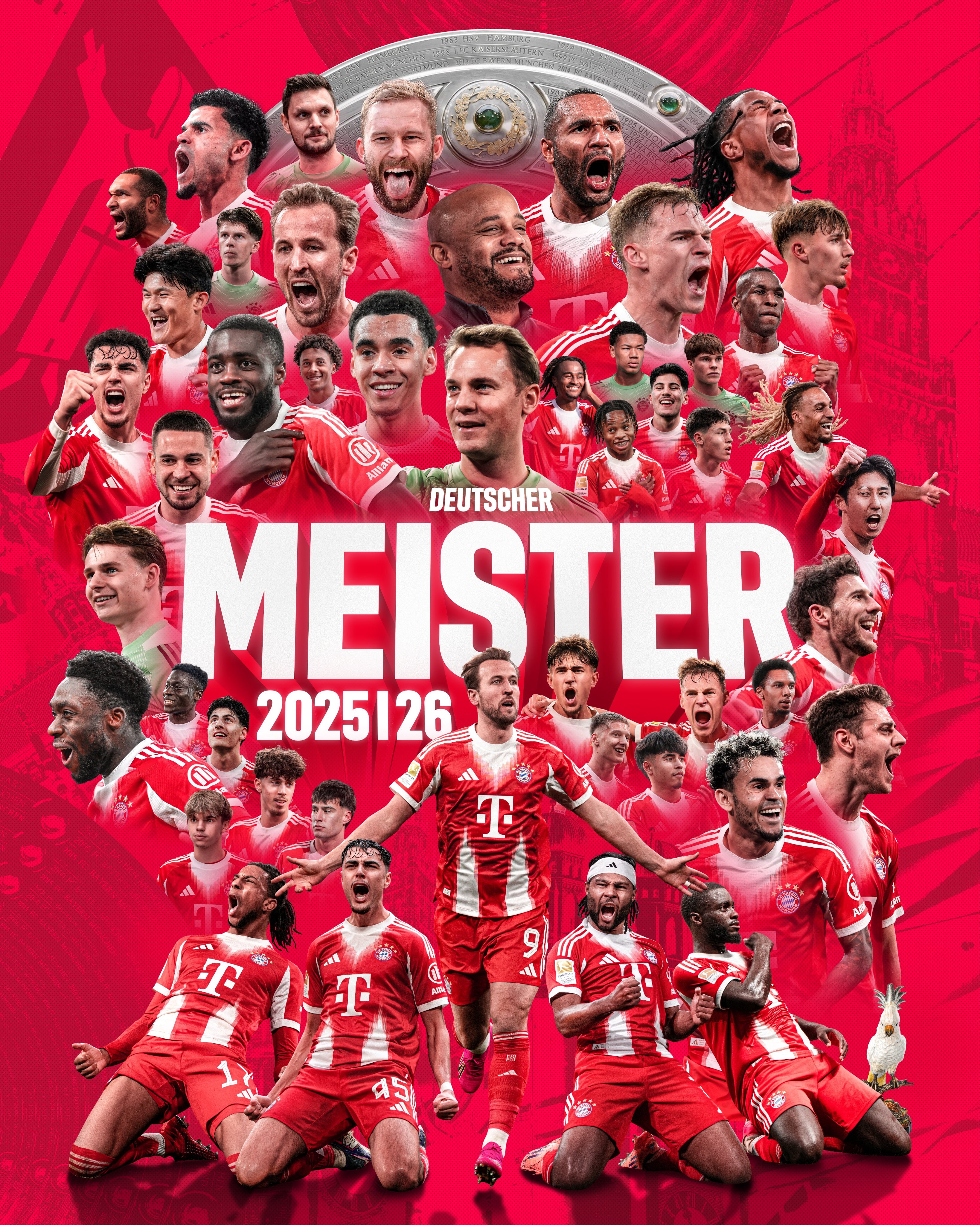 Luis Díaz protagonista en el título del Bayern Múnich campeón de la Bundesliga 2025-2026 - crédito Bayern Múnich