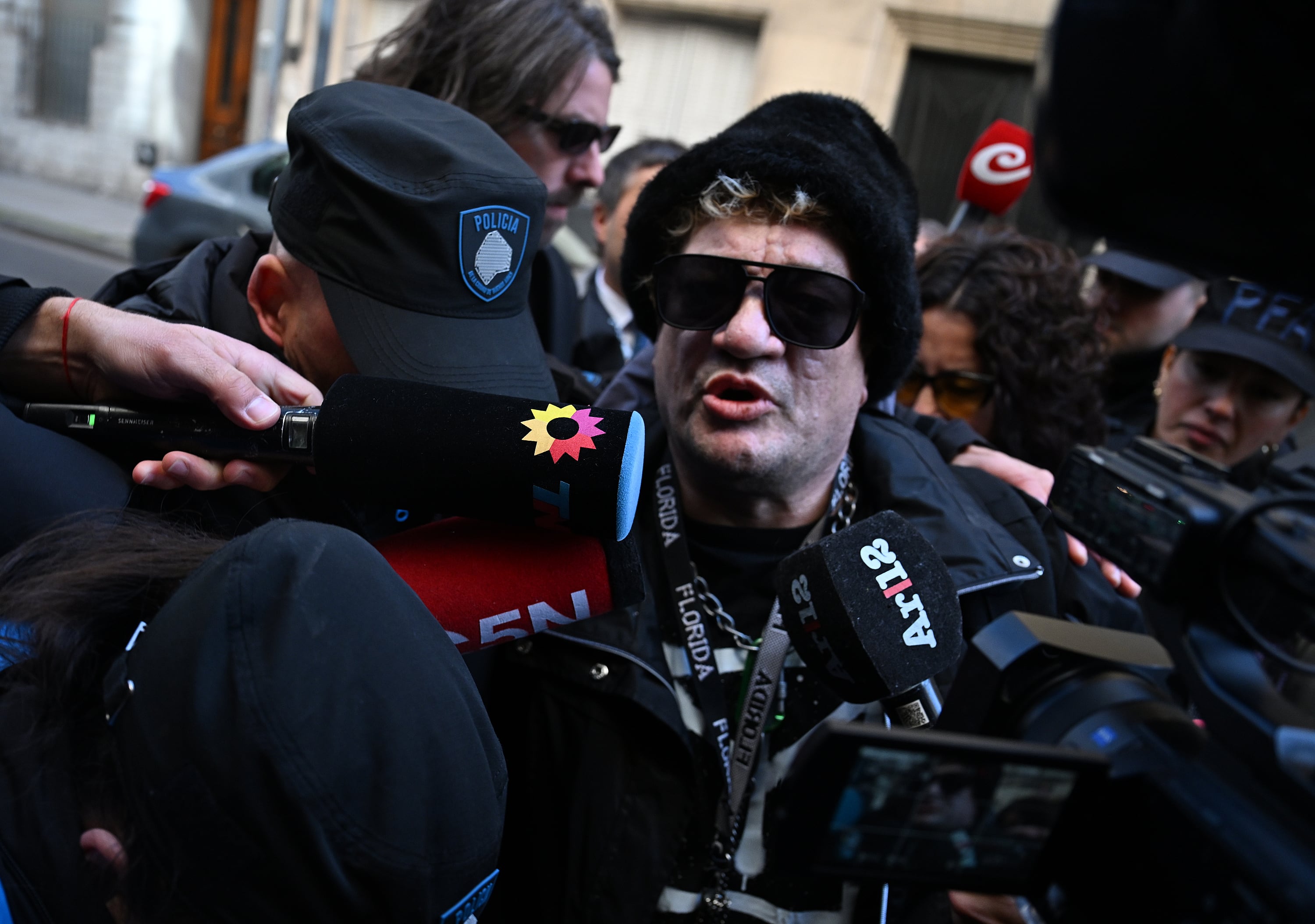 El Pity Álvarez llega a los tribunales de la Ciudad de Buenos Aires (Maximiliano Luna)