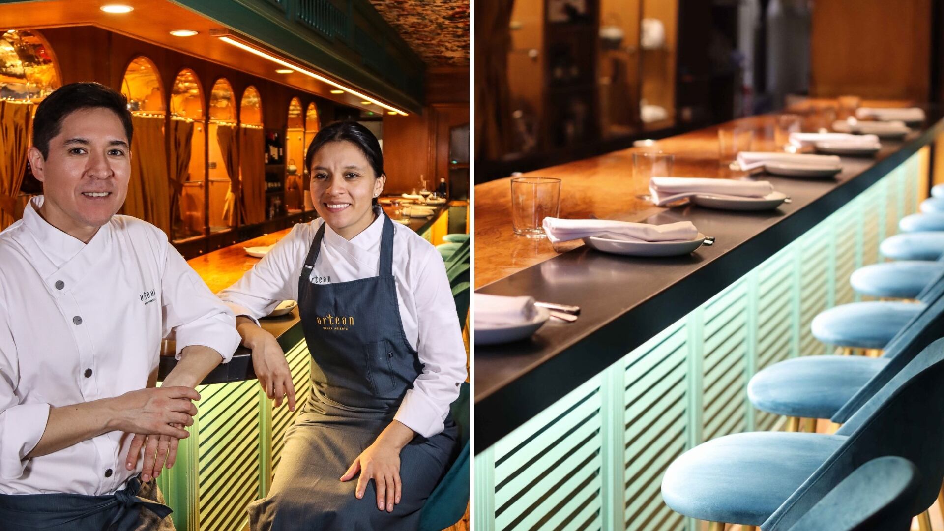 Germán y Anali se encuentran detrás de la barra de Artean (Web del restaurante)