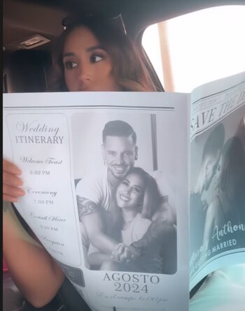 Melissa Paredes y Anthony Aranda