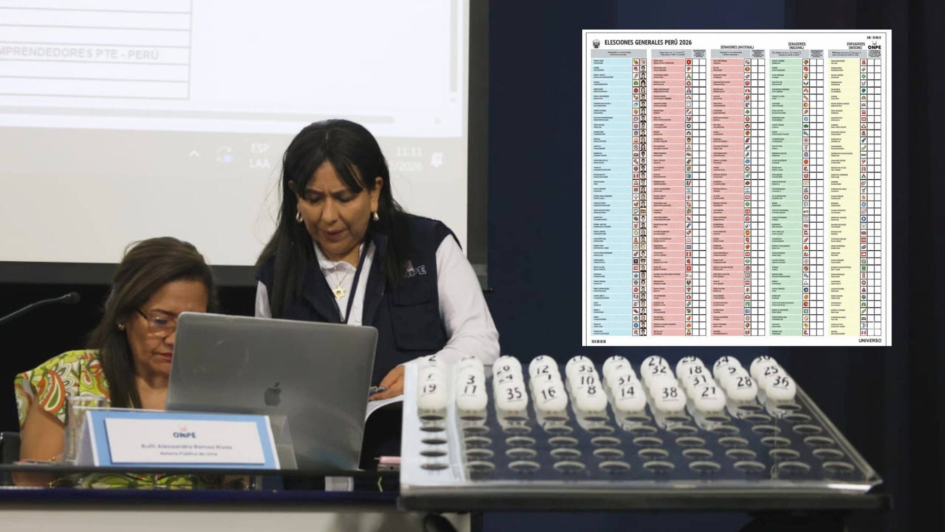 Sorteo de ubicación de partidos políticos en la cédula de votación para las elecciones 2026 - Foto: / Paula Díaz