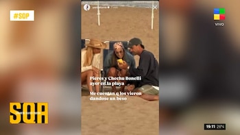 Sabrina Rojas recibió un mensaje de Facundo Pieres y lo contó en vivo