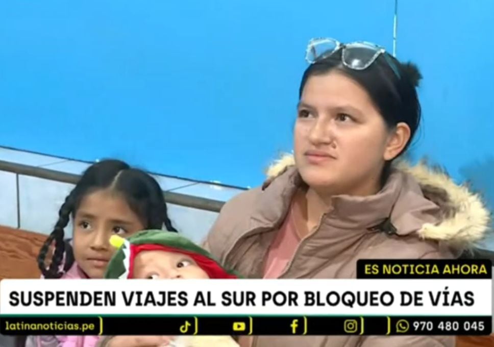 Madre de familia viajó tres días desde Tacna para llegar a Lima por el paro de mineros
