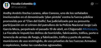 La fiscalía detalló los delitos