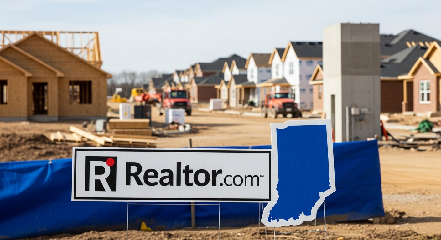 Indiana encabezó el informe 2026 de Realtor.com sobre vivienda estatal con 76,3 puntos y una calificación A (Imagen Ilustrativa Infobae)