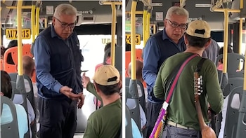 Terminó de cantar y se