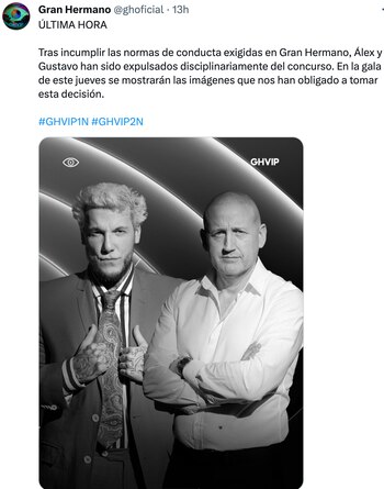 Comunicado emitido por 'Gran Hermano