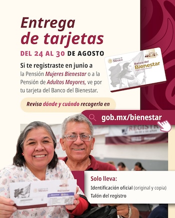 La CURP es el único dato necesario para consultar el módulo asignado en gob.mx/bienestar. (Foto: Gobierno de México)