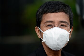 La periodista filipina Maria Ressa.