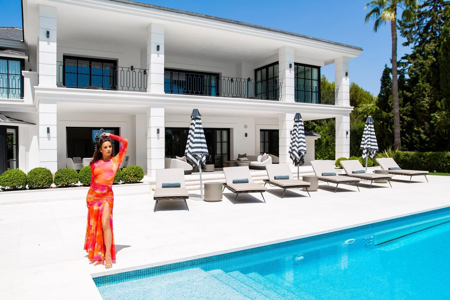 Eva Longora en Villa Marusa en una imagen de sus redes sociales. (Instagram)