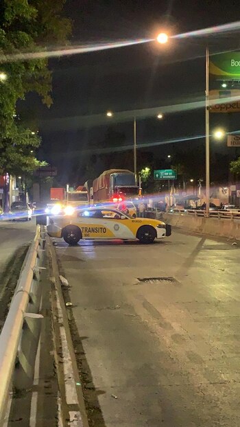 El bloqueo duró aproximadamente cuatro