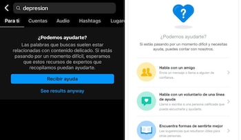 Instagram tiene una función para ayudar a personas con depresión.