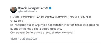 La publicación de Horacio Rodríguez