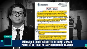 “No lo examinó y aun así firmó su defunción”: Milagros Leiva cuestiona certificado de muerte de Jaime Chincha. Infobae Perú / Captura TV - Willax
