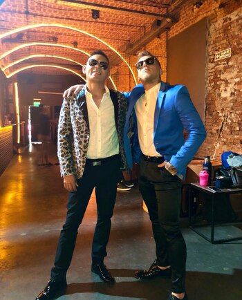 El concejal santafesino junto al