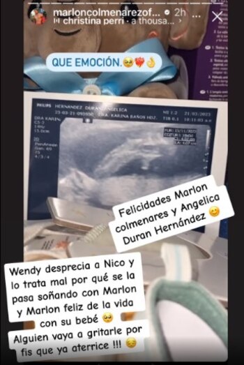 ¿Marlon será papá? (Captura de