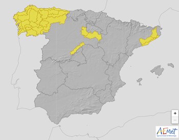 Mapa de la AEMET para