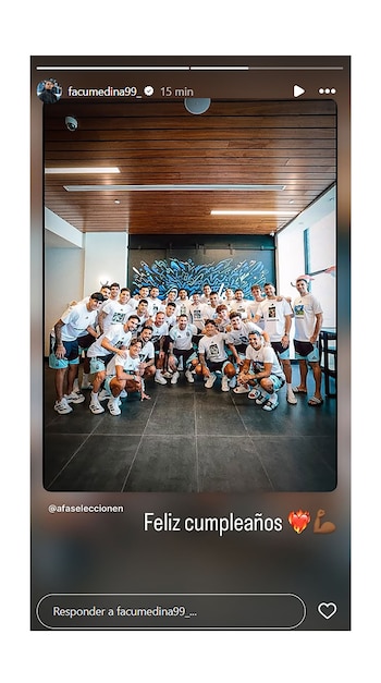 El regalo de los jugadores de la Selección a Lionel Messi