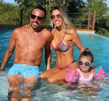 Floppy Tesouro, junto a Rodrigo y a Morea de vacaciones (Foto: Instagram)