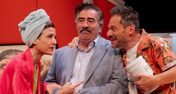 Imágenes de la representación de la obra de teatro 'Pero no se lo digas'.