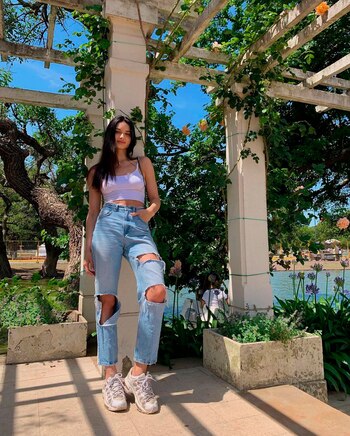 Tatiana en el Rosedal de