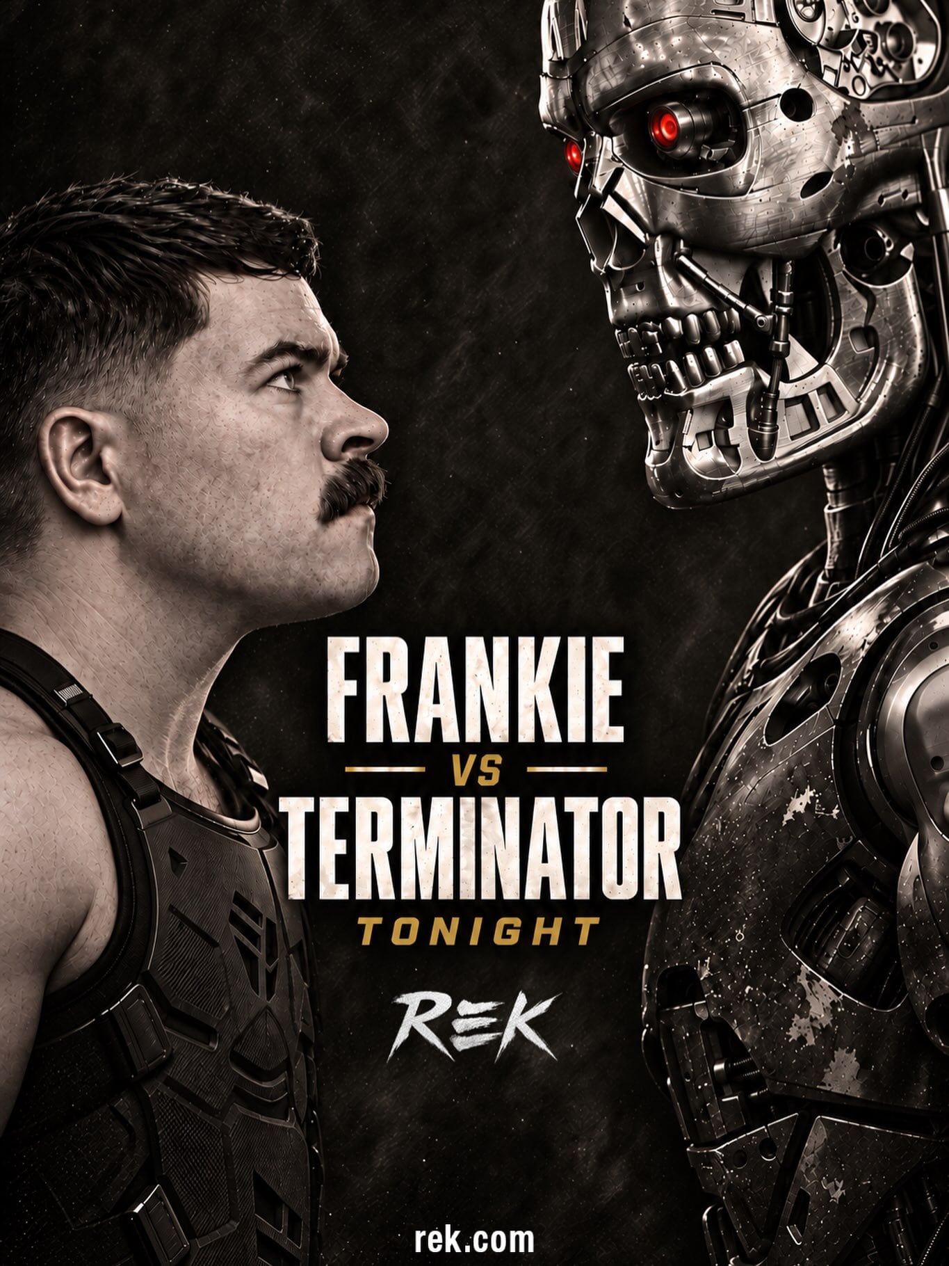 Frankie LaPenna se enfrentó a un robot con apariencia de Terminator.