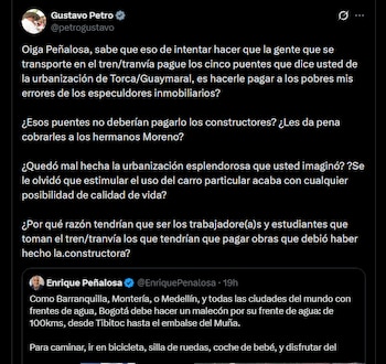 Gustavo Petro - crédito @petrogustavo/X