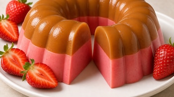 Gelatina de cajeta y fresa: el postre cremoso que combina dos sabores irresistibles