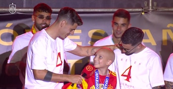 Morata y Álex Baena junto