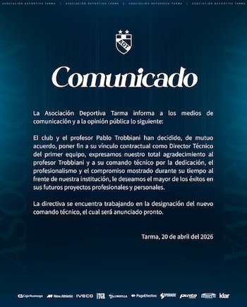 Pablo Trobbiani – ADT – Liga 1 – Perú – deportes – 21 abril