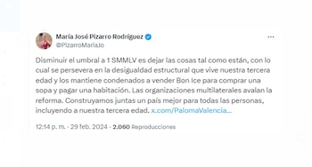 La senadora María José Pizarro