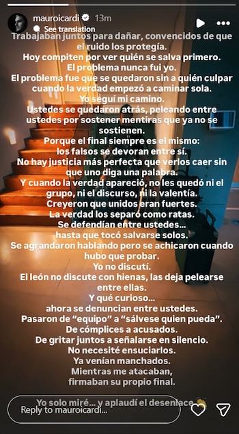 El contundente posteo del futbolista