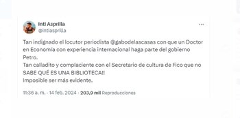 Inti defiende el cargo público