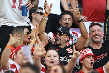 El presidente Juan Sebastián Verón