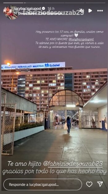 Lucy Bacigalupo sigue internada tras