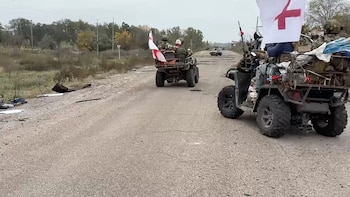 Comenzó la evacuación de Oleshky bajo el alto al fuego negociado por Estados Unidos