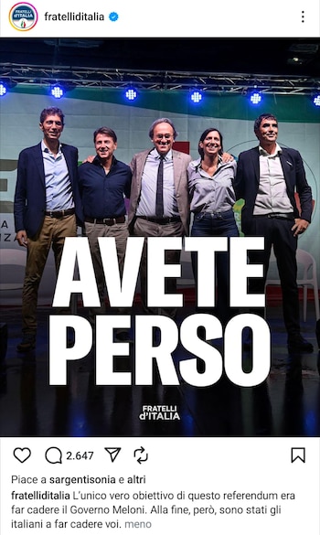 El posteo de Hermanos de